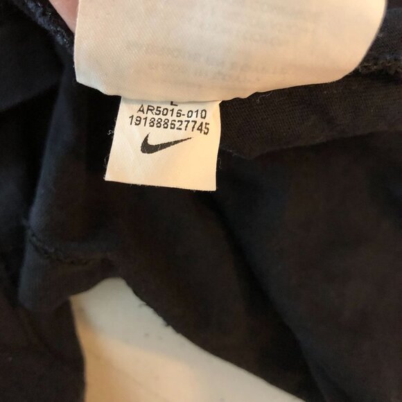 Nike Mens T-Shirt Just Do It Print Short Sleeve Tee Crew Neck Cotton Black L - Picture 5 of 5